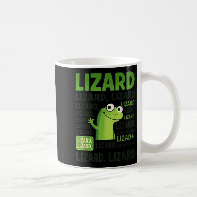 Caneca De Café Lizard Lizard Camisa Engraçado Weircore Animal (Direita)