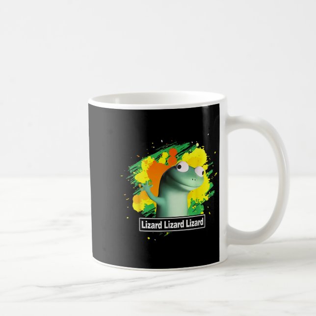 Caneca De Café Lizard Lizard Camisa Engraçado Weircore Animal (Direita)