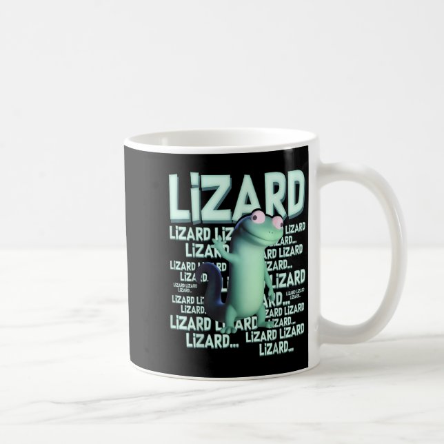 Caneca De Café Lizard Lizard Lizard Engraçada Memória Viral Tr (Direita)