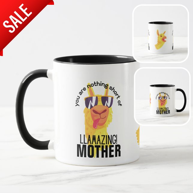 Caneca De Café LLAMA ENGRAÇADO Você É A MÃE GRANDMA NONNA (Criador carregado)
