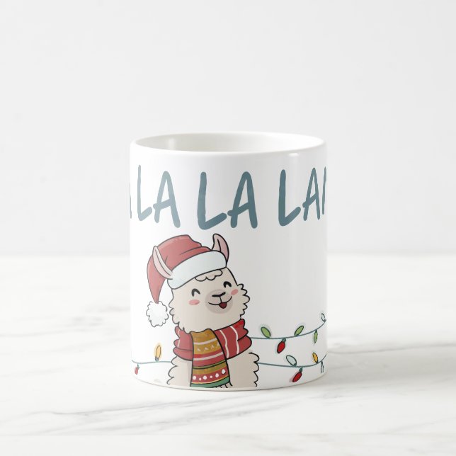 Caneca De Café Llama Festivo Fofo (Centro)