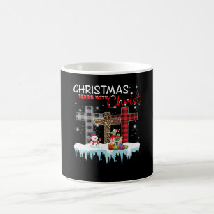Caneca De Café Llama Gift   O Natal Começa Com O Cristo