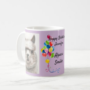 Caneca De Café Llama sorri Diversão Café Mug Tea Cup Feliz Aniver