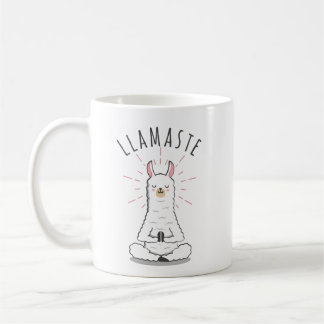 Caneca De Café Llama yoga posou com llamaste