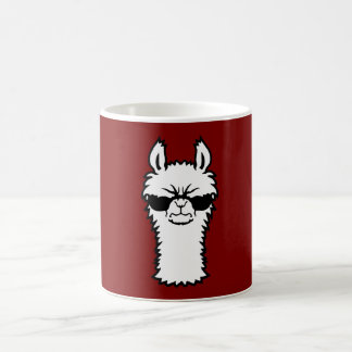 Caneca De Café Llama Zangado Óculos de Sol Legal Atitude Animal P