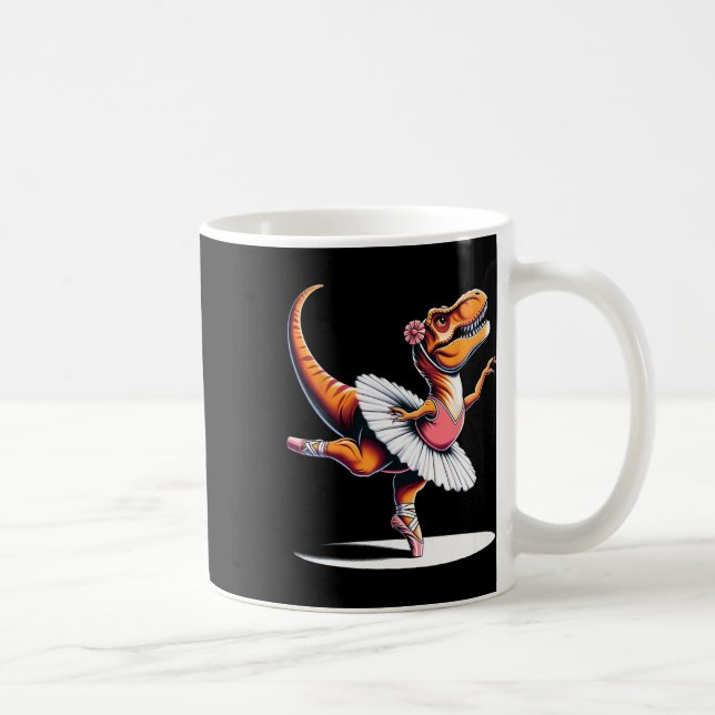 Caneca De Café Llerina T-rex Dançando  (Direita)