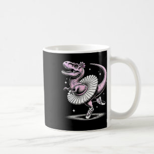 Caneca De Café Llet Dancing T-rex De Saia e Pantufas 