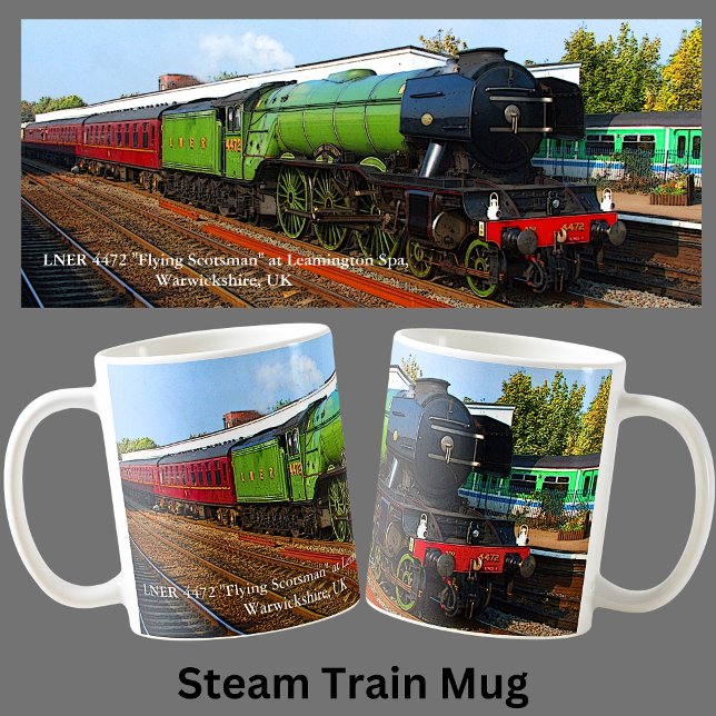 Caneca De Café LNER 4472 "Vazio de escocês" Motor a vapor (Criador carregado)