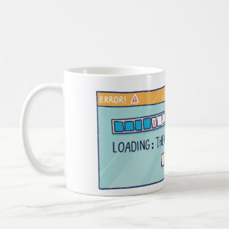 Caneca De Café Loading: The Will To Stop Reading