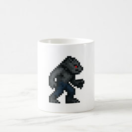 Caneca De Café Lobisomem de 8 bits