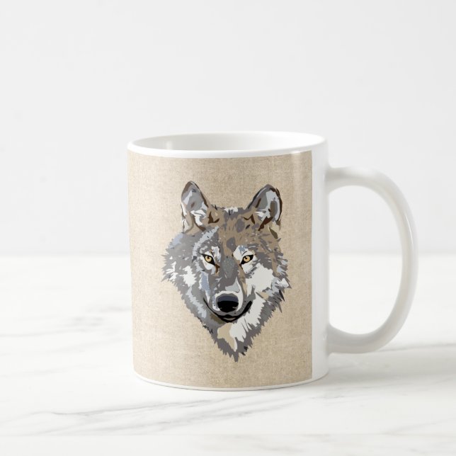 Caneca De Café lobo (Direita)