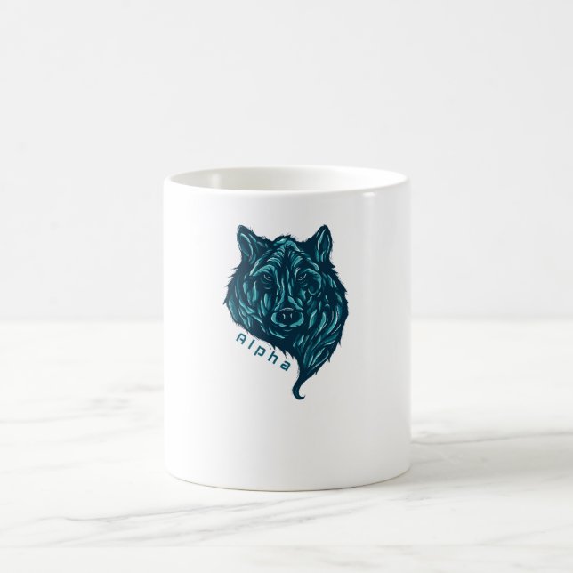 Caneca De Café Lobo alfa (Centro)