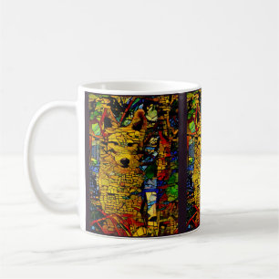 Caneca De Café Lobo americano em foto divertida 