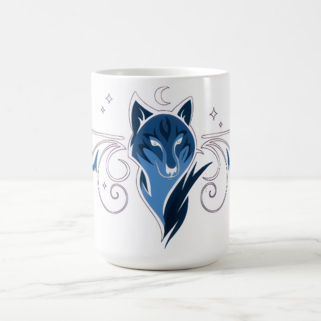 Caneca de café Lobo azul (Centro)