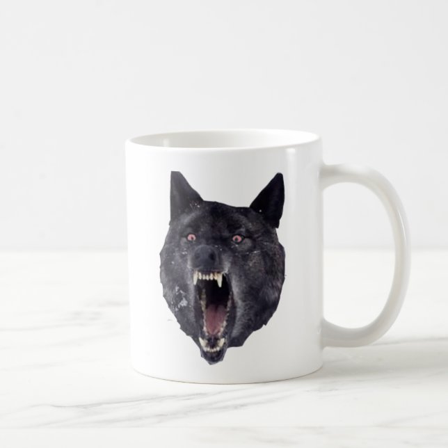 Caneca De Café Lobo da demência (Direita)