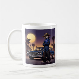 Caneca De Café Lobo E Lowrider
