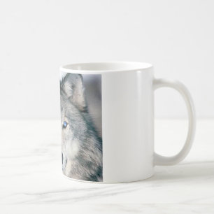 Caneca De Café Lobo Eyed azul