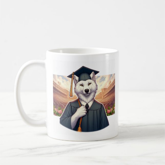 Caneca De Café Lobo Graduado (Esquerda)
