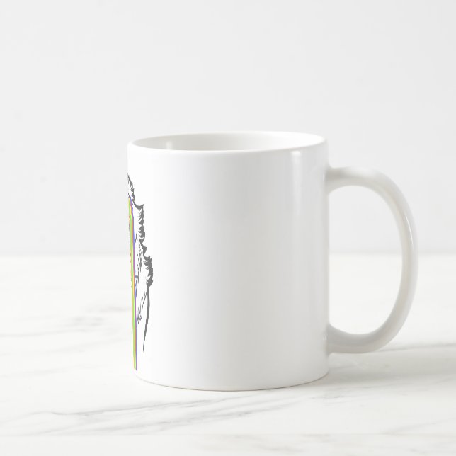 Caneca De Café Lobo MEME (Direita)