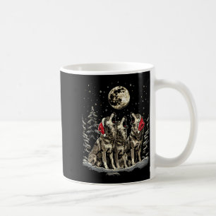 Caneca De Café Lobo - Natal Alegre Divertido Família Corresponden