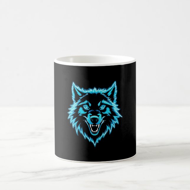 Caneca De Café Lobo Neon (Centro)