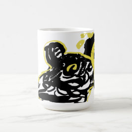 Caneca De Café Lobo nuvem lua