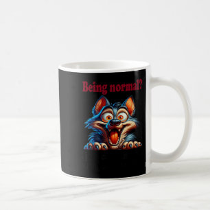 Caneca De Café Lobo sendo normal eu simplesmente não consigo imag