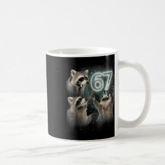 Caneca De Café Lobo Uivando Para a Lua 67 6 7 Halloween 67 Lobo 