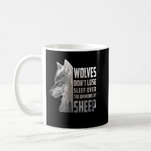 Caneca De Café Lobos não perdem o sono por causa das opiniões das