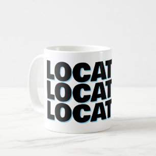Caneca De Café Localização localização localização engraçado imob