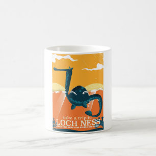 Caneca De Café Loch Ness Scotland Highlands Vintage monster