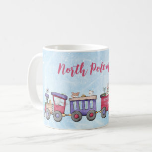 Caneca De Café Locomotiva de Natal do Polo Norte ou Bust Personal
