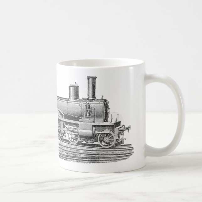 Caneca De Café Locomotiva de vapor (Direita)