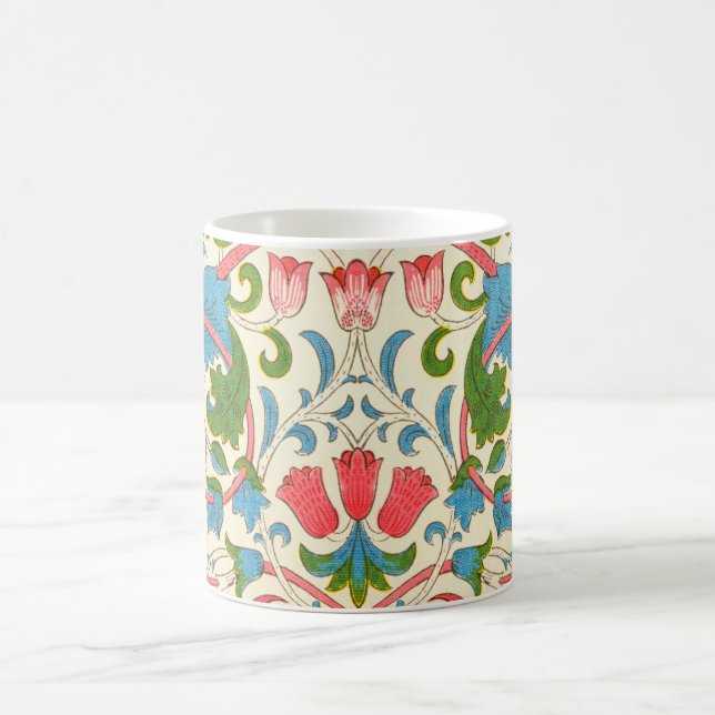 Caneca De Café Lodden Rosa (por William Morris) (Centro)