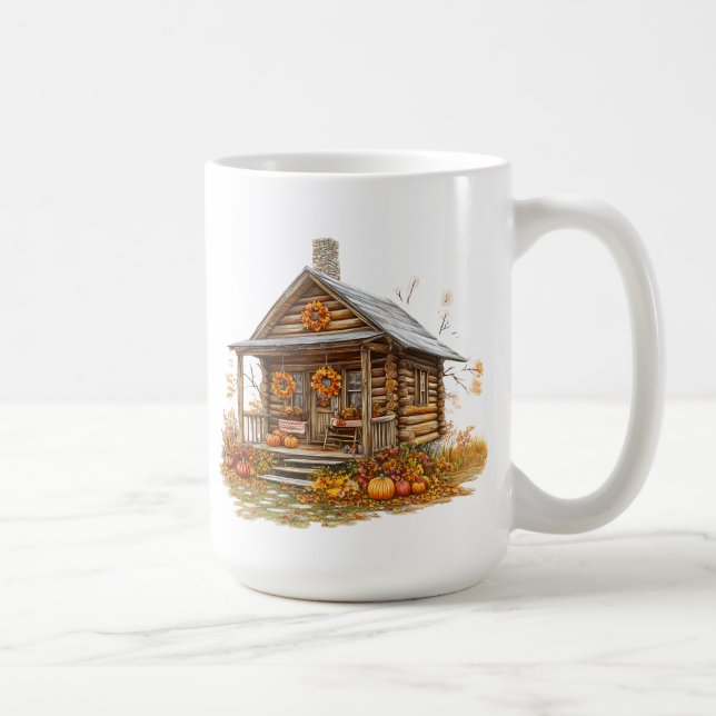 Caneca De Café Log Cabine Mug (Direita)