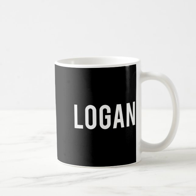 Caneca De Café Logan - Cool New Funny Name Fan Gift Tee  (Direita)