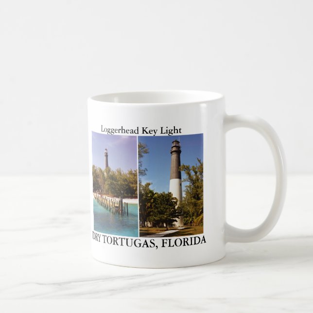 Caneca De Café Loggerhead Key Light, Florida History Mug (Direita)