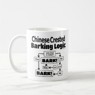Caneca De Café Lógica de Barking Detido Chinês