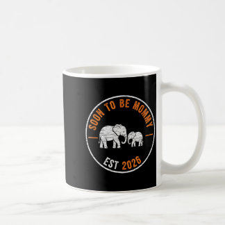 Caneca De Café Logo de Mãe em Breve 2026 Anúncio de Gravidez de E