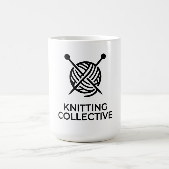 Caneca De Café Logo Knitting Collective Pelote de Laine  (Centro)