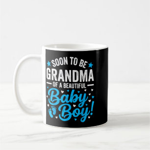 Caneca De Café Logo Mãe de um Belo Menino Prestes a Ser Avó