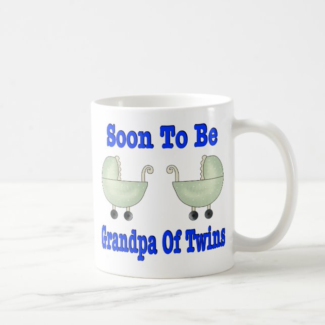 Caneca De Café LOGO PARA SER VOVÔ dos gêmeos (Direita)