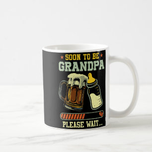 Caneca De Café Logo Será Avô Est 2025 Anúncio de Gravidez