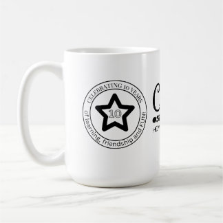 Caneca De Café logotipo 10 anos