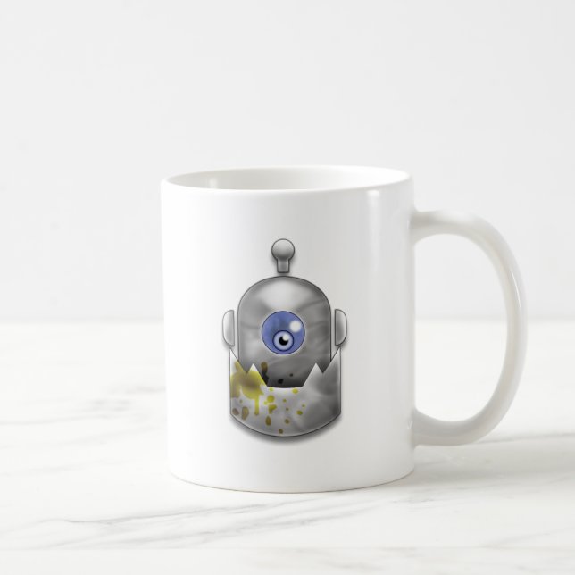 Caneca De Café Logotipo ávido do robô (Direita)