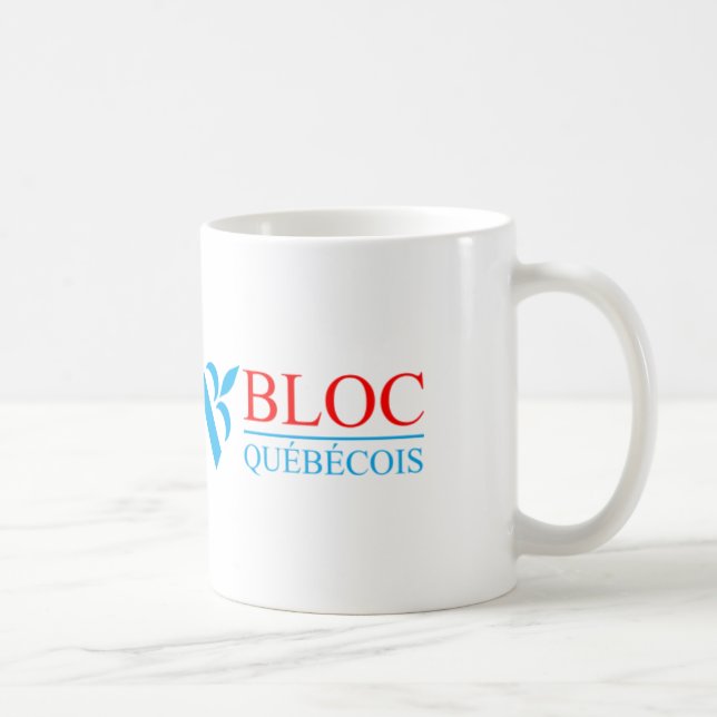 Caneca De Café Logotipo Bloc Québécois (Direita)