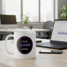 Caneca De Café Logotipo Comercial Personalizado