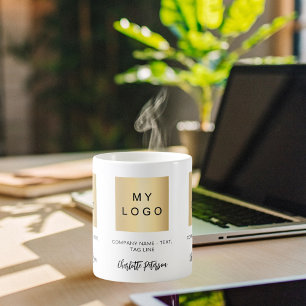 Caneca De Café Logotipo comercial - script de nome de cor de marc