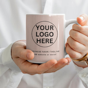 Caneca De Café Logotipo comercial simples e Promocional de texto 