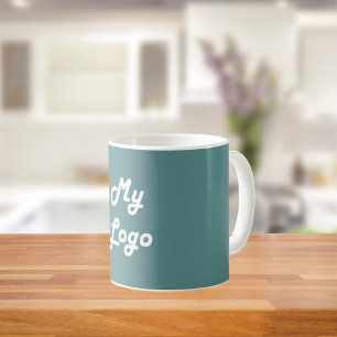 Caneca De Café Logótipo comercial verde